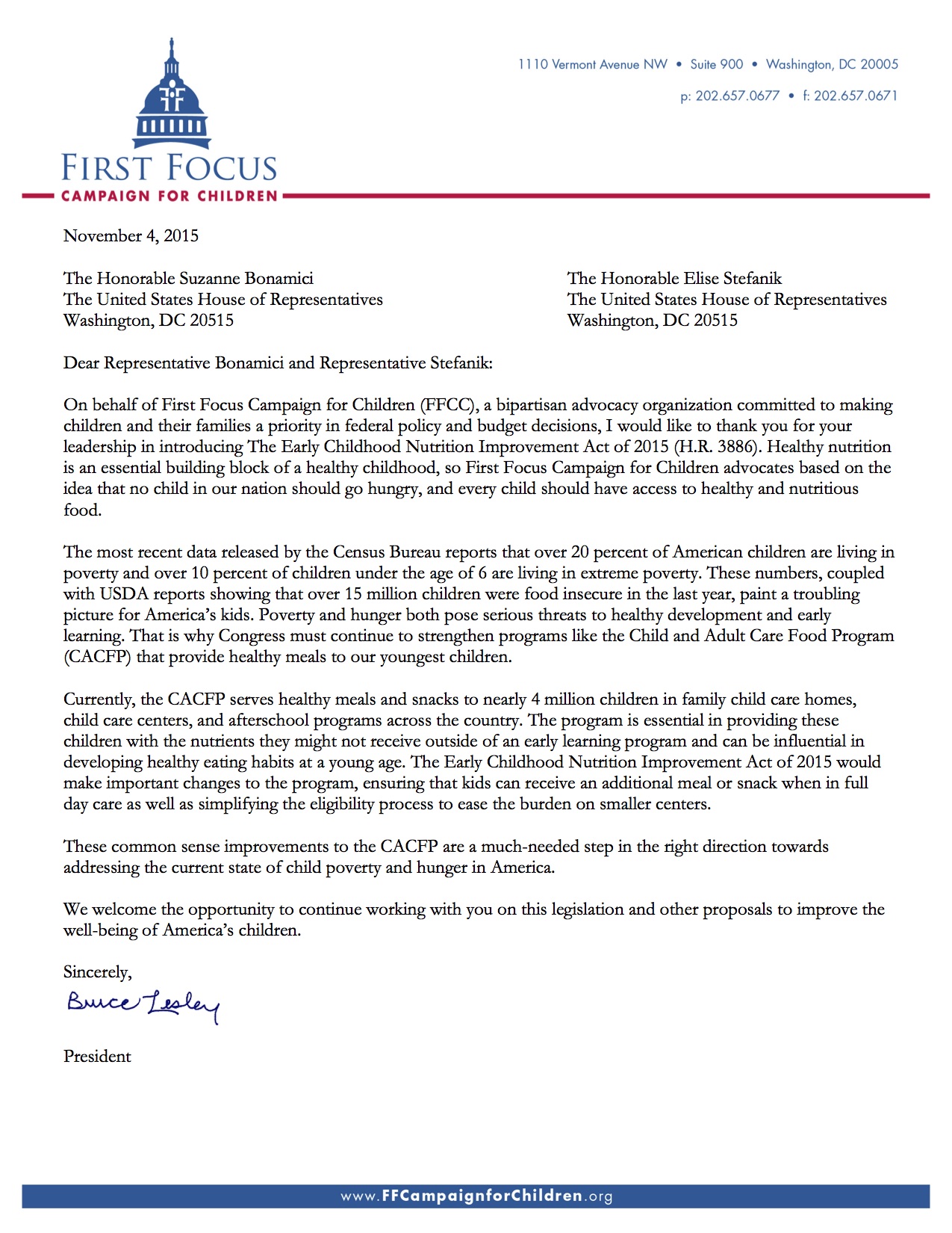 Early Childhood Nutrition Improvement Act Letter[1]